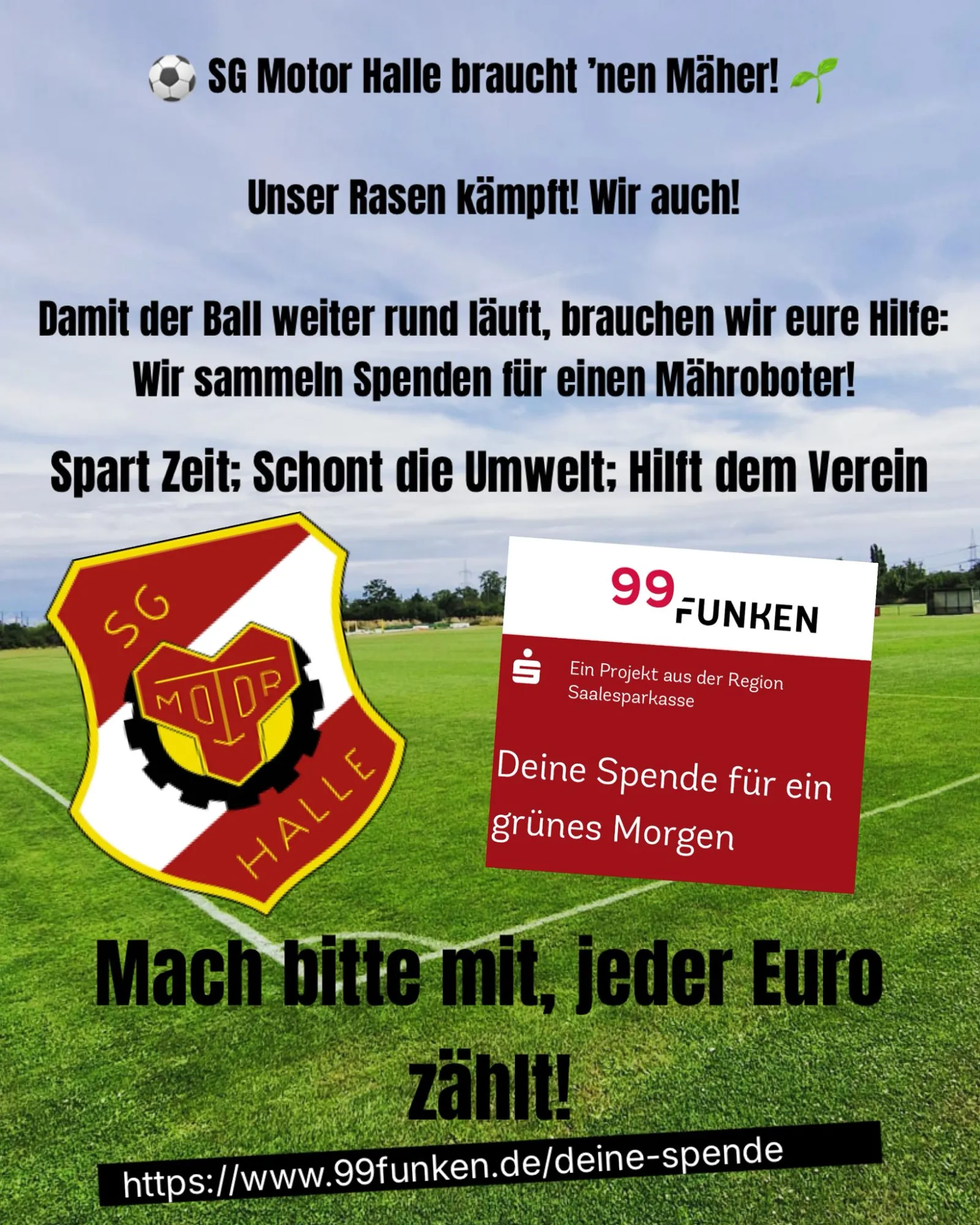 99 Funken - Spendenaufruf