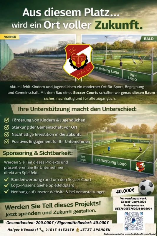 ⚽ Aus diesem Platz… wird ein Ort voller Zukunft.